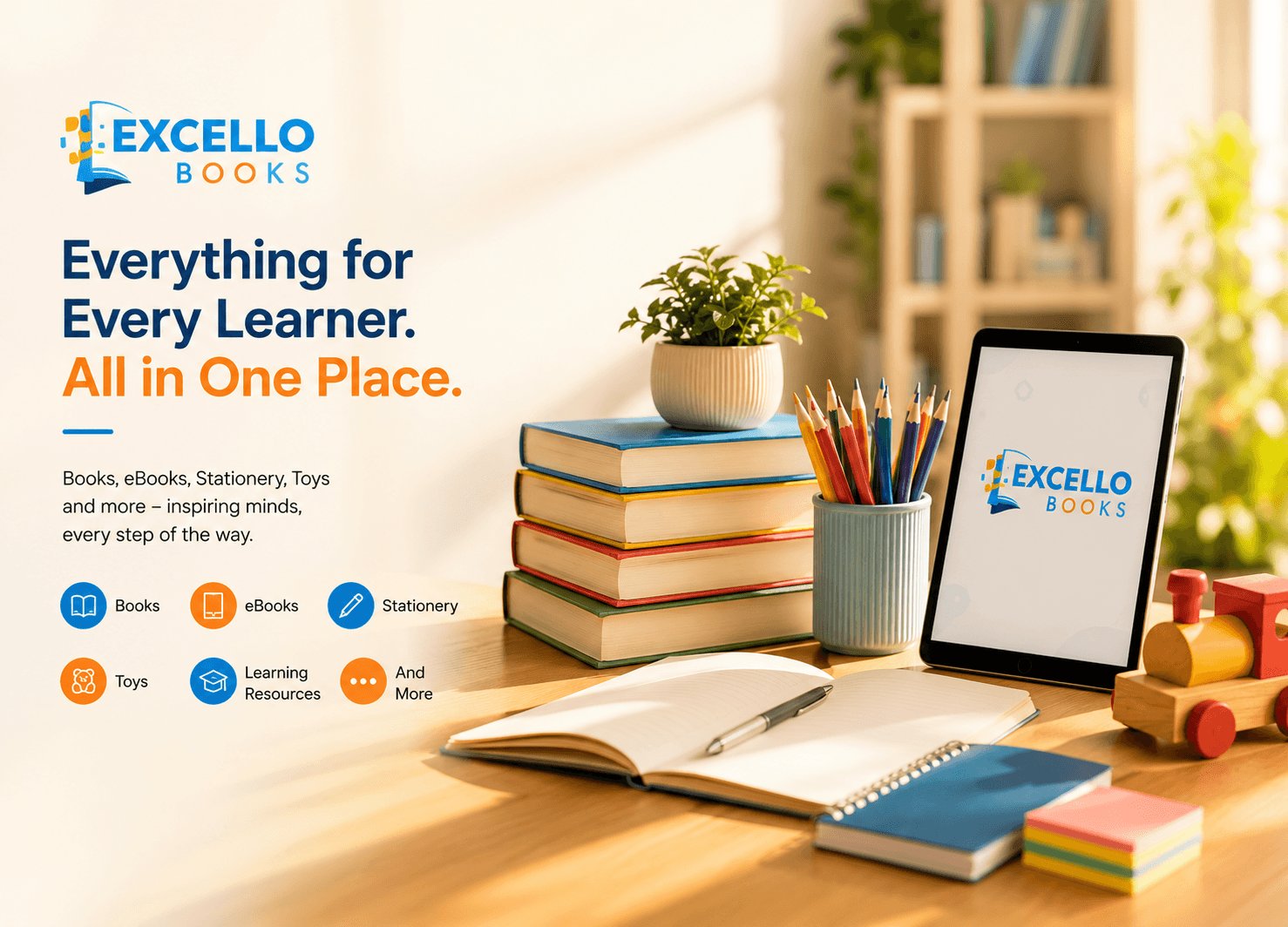 Everything for Every Learner, All in One Place - books, eBooks, stationery, toys and more